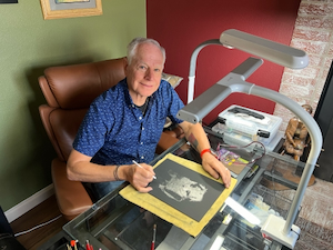 Artist ROBB CASSEDAY Specializing in Scratchboard