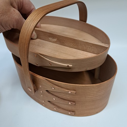 BJ-001 Shaker Treasure Box w/tray/handle $180 at Hunter Wolff Gallery