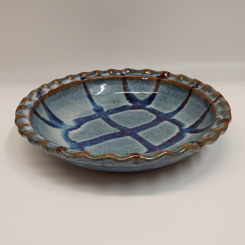 #221101 Pie Plate Blue $22 at Hunter Wolff Gallery