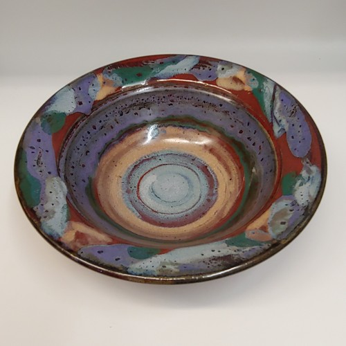 #220401 Bowl Red Fiesta 10x3 $19.50 at Hunter Wolff Gallery