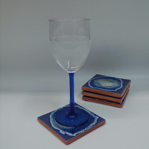 KB-534 Coaster Set -  Purple $42 at Hunter Wolff Gallery