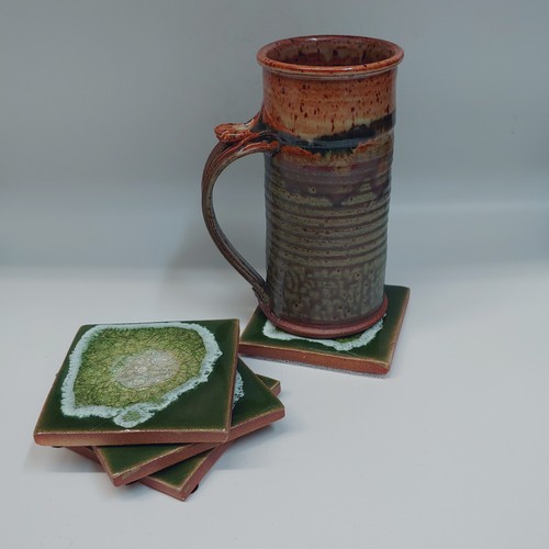 KB-538 Coaster Set -   Wasabi $42 at Hunter Wolff Gallery