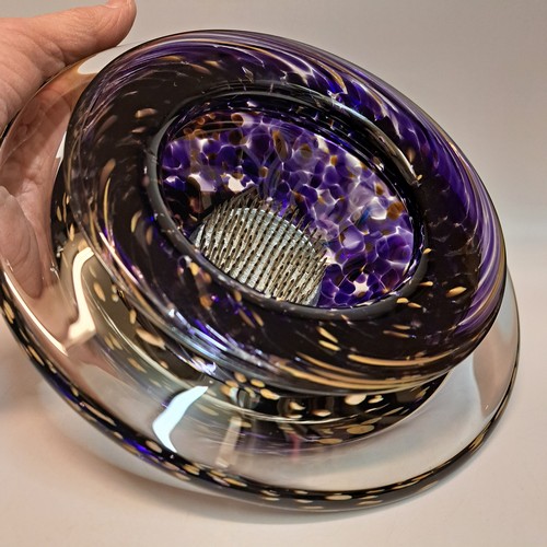 Click to view detail for GBG-021 Ikebana Bowl Purple, Large $225