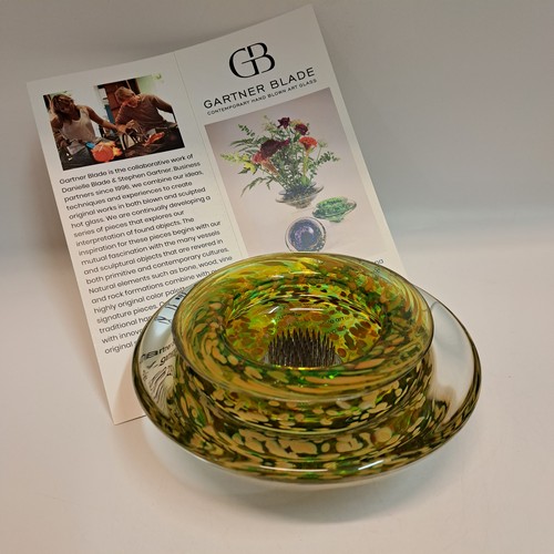 Click to view detail for  GBG-022 Ikebana Bowl Lime Green $125