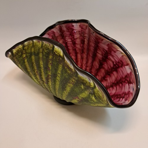 GBG-026 Shell, Primitive Green Shell & Raspberry $325 at Hunter Wolff Gallery