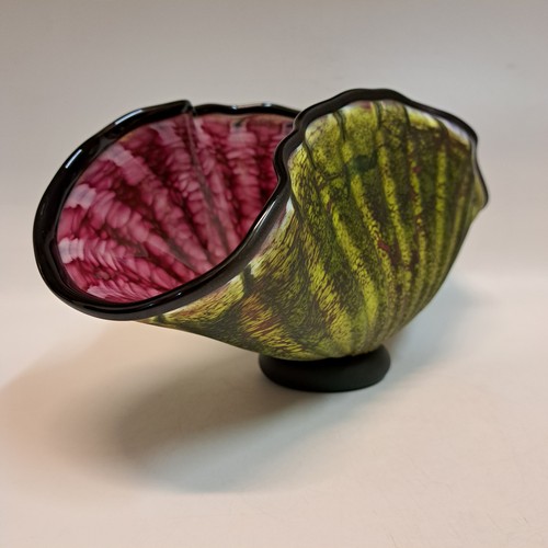 GBG-026 Shell, Primitive Green Shell & Raspberry $325 at Hunter Wolff Gallery
