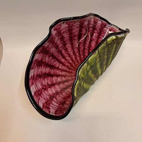 GBG-026 Shell, Primitive Green Shell & Raspberry $325 at Hunter Wolff Gallery