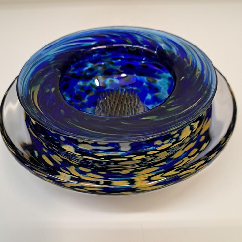 Click to view detail for GBG-031 Ikebana Vessel Cobalt $125