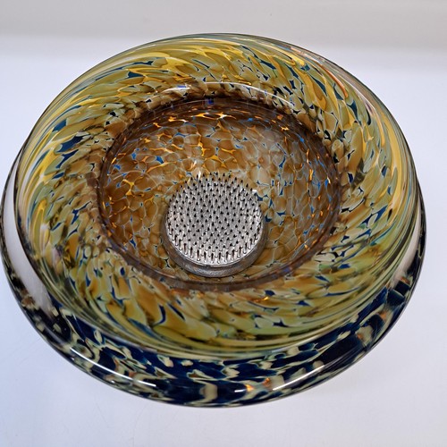 GBG-033 Ikebana Vessel Green/Gold/Blue $225 at Hunter Wolff Gallery