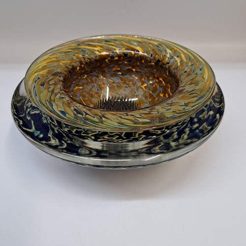 GBG-033 Ikebana Vessel Green/Gold/Blue $225 at Hunter Wolff Gallery