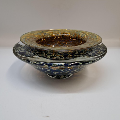 GBG-033 Ikebana Vessel Green/Gold/Blue $225 at Hunter Wolff Gallery