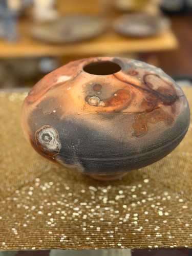 #261003 Anniversary  Vase Salt Bisque 6x8 $59 at Hunter Wolff Gallery