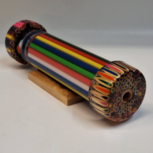 SC-065 Colored Pencil Kaleidoscope $168 at Hunter Wolff Gallery