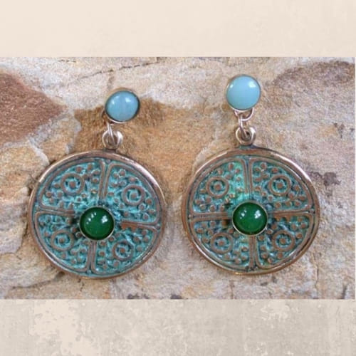 Click to view detail for EC-071 Earrings Asian Motif 