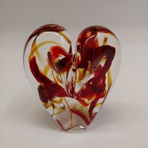 DG-071 Heart Red and Amber $110 at Hunter Wolff Gallery