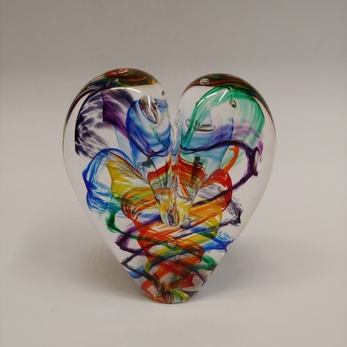 DG-079 Heart Rainbow Ribbons $110 at Hunter Wolff Gallery