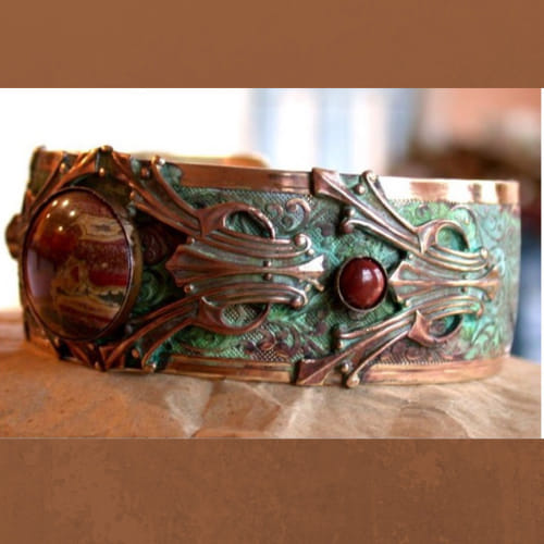 EC-087 Cuff Jasper $106.25 at Hunter Wolff Gallery