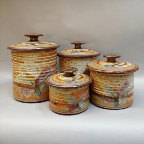 Canister Set (4 pc set) at Hunter Wolff Gallery