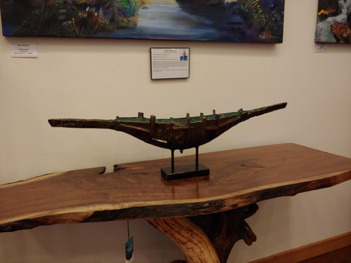RP-031 Earth Vessel 36x9  $5100 at Hunter Wolff Gallery