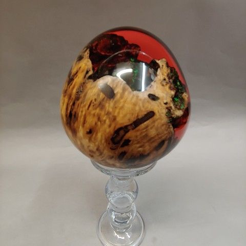 SH091 Dragon Fire Egg 6x6 at Hunter Wolff Gallery