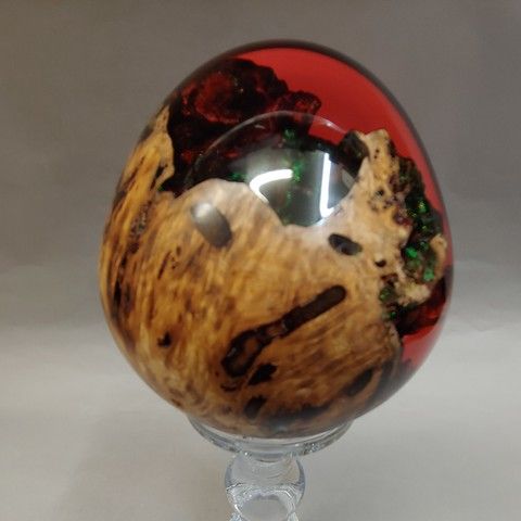 SH091 Dragon Fire Egg 6x6 at Hunter Wolff Gallery