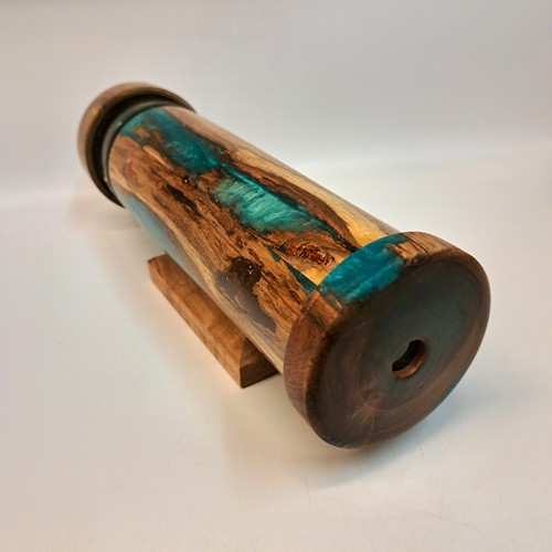 Click to view detail for SC-097 Exotic Hardwood and Resin Kaleidoscope $174