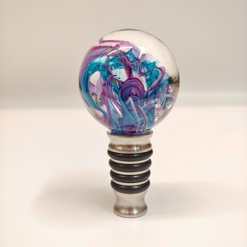 DG-100 Bottle Stopper Blue/Purple $48.50 at Hunter Wolff Gallery