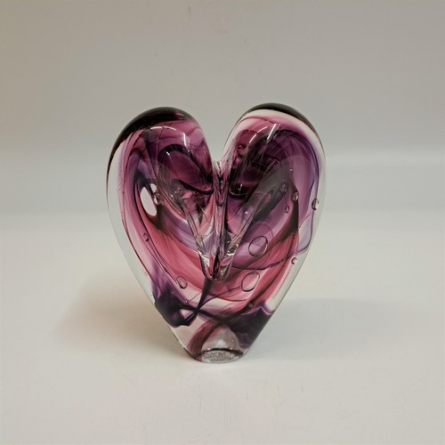 DG-120 Heart Raspberry & Pink $110 at Hunter Wolff Gallery