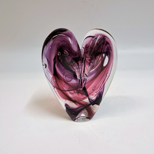 DG-120 Heart Raspberry & Pink $110 at Hunter Wolff Gallery