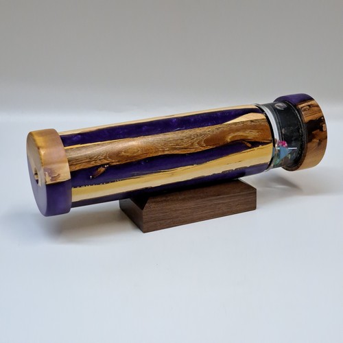  SC-123 Kaleidoscope Exotic Hardwoods & Purple Resin $178 at Hunter Wolff Gallery