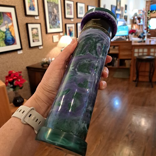 Click to view detail for SC-129 Kaleidoscope Resin, Purple & Green $178