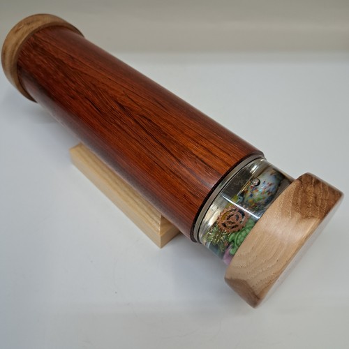 SC-138 Kaleidoscope, Exotic Hardwood, African Padauk, Quarter Sawed White Oak $178 at Hunter Wolff Gallery