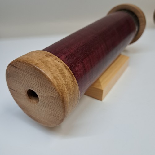 SC-140 Kaleidoscope, Exotic Hardwood, Quarter Sawed White Oak and Purpleheart $178 at Hunter Wolff Gallery