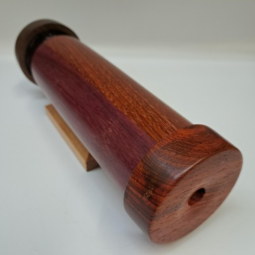 SC-148 Kaleidoscope, Exotic Hardwood Purple Heart, White Oak, Black Walnut, African Padauk $178 at Hunter Wolff Gallery