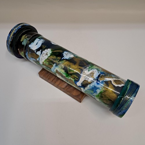 SC-151 Kaleidoscope, Poly Resin Multi-Colors Blue/Green/White/Gold $178 at Hunter Wolff Gallery