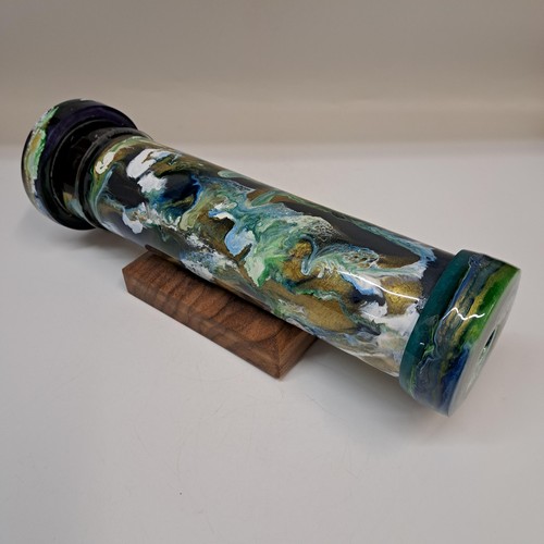 SC-151 Kaleidoscope, Poly Resin Multi-Colors Blue/Green/White/Gold $178 at Hunter Wolff Gallery