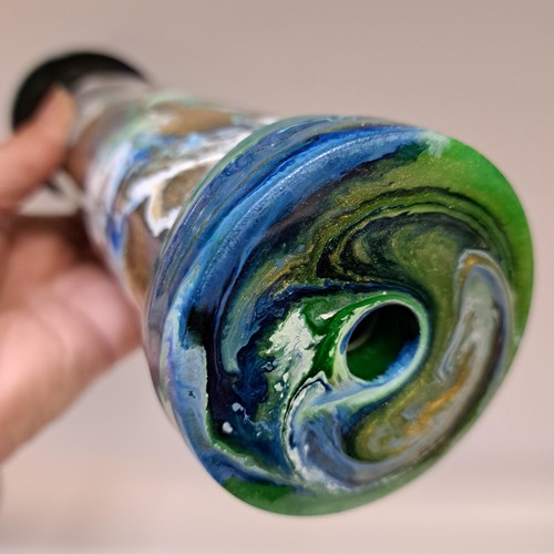 Click to view detail for SC-151 Kaleidoscope, Poly Resin Multi-Colors Blue/Green/White/Gold $178