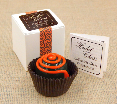 Click to view detail for HG-194 Black Licorice with Orange Spiral $46
