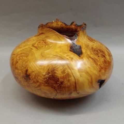 JW-170 Aspen Burl Vessel 6.5 x 8.5 $375 at Hunter Wolff Gallery