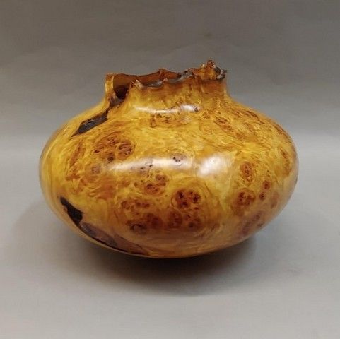 JW-170 Aspen Burl Vessel 6.5 x 8.5 $375 at Hunter Wolff Gallery