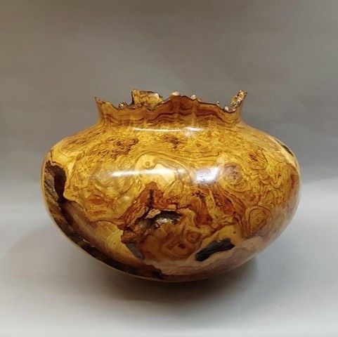 JW-171 Aspen Burl Vessel 11x14 $1500 at Hunter Wolff Gallery