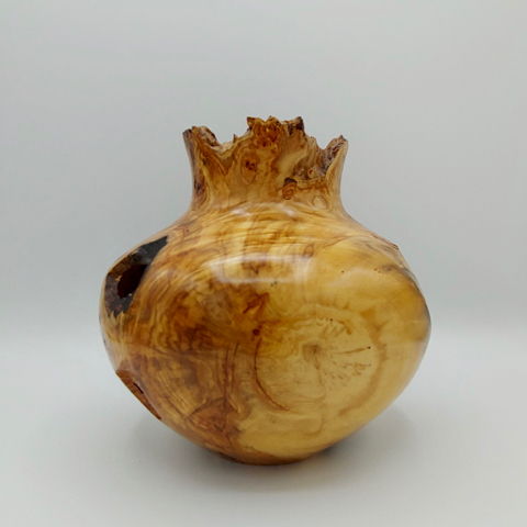 JW-173 Aspen Burl Vessel 9.5x7 at Hunter Wolff Gallery