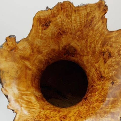 JW-176 Aspen Burl Vessel, Tall 15.5x11 $1100 at Hunter Wolff Gallery