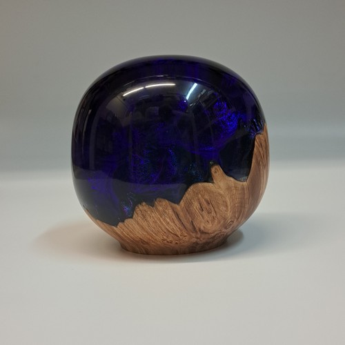 SH205 Silver Maple Burl & Purple $200 at Hunter Wolff Gallery