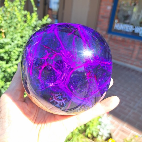 SH205 Silver Maple Burl & Purple $200 at Hunter Wolff Gallery