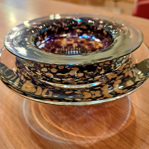 GBG-034 Ikebana Bowl Purple $125 at Hunter Wolff Gallery