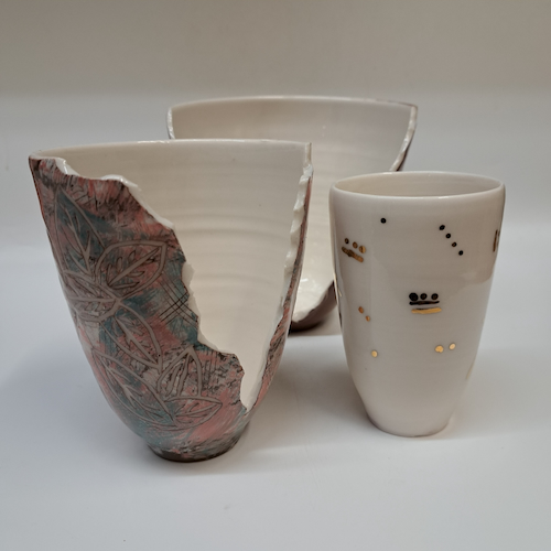 CP-003 Sculpted Pots - 3 Pc 