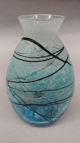 DB-207 Small Lightning Vase, Bottle Shape at Hunter Wolff Gallery
