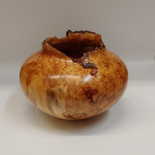 JW-208 Aspen Burl Hollowed Vessel $750 at Hunter Wolff Gallery