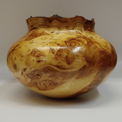 JW-209 Aspen Burl Hollowed Wood Vessel $950 at Hunter Wolff Gallery